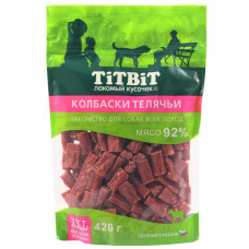 Лакомство TITBIT Колбаски телячьи 420 г