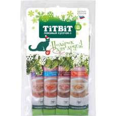 Лакомство TITBIT Крем-суп 4 вкуса 40 г