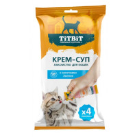 Лакомство TITBIT Крем-суп с кусочками лосося 10 г