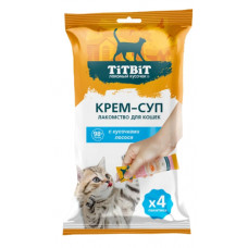 Лакомство TITBIT Крем-суп с кусочками лосося 10 г