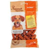 Лакомство TITBIT Лакомый кусочек трубочки из мяса утки 80 г