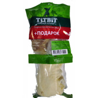 Лакомство TITBIT нога говяжья резанная + хрустики из трахеи в подарок