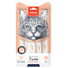 Wanpy Cat Лакомство для кошек «нежное пюре» из тунца и лосося 70 г (31003) шт