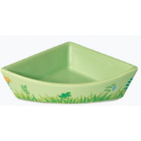Миска TRIOL Полянка керамическая угловая 450 мл