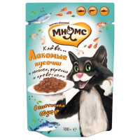 МНЯМС Рыбный фестиваль лосось, креветки, форель 100 г