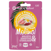 Molina Цыпленок  и утка в желе 70 г, Консервы для кошек