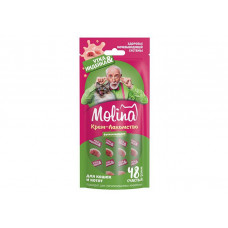 MOLINA Молина Функц. крем-лакомство с уткой и индейкой д/взр.кош. Здоровье мочевыводящей системы, 48г,