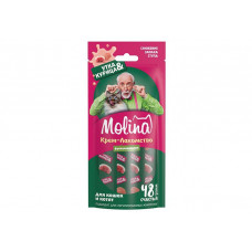 MOLINA Молина Функц. крем-лакомство с уткой и курицей д/взр.кош. Снижение запаха фекалий, 48г