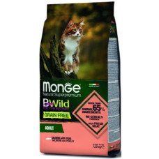 MONGE Cat Bwild Grain Free беззерновой из лосося и гороха 1.5 кг