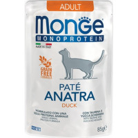 Monge Cat Monoprotein Pouch паучи для кошек утка 85г