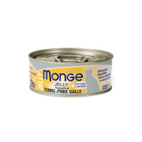 Monge jelly Adult cat для взрослых кошек с желтоперым тунцом, консервы 80 г