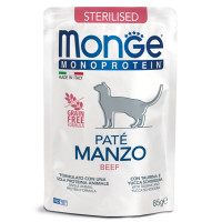 Monge Cat Monoprotein Pouch паучи для стерилизованных кошек говядина 85г