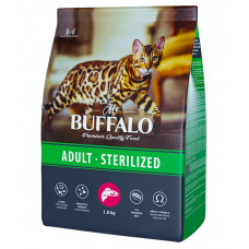 Mr.Buffalo Adult Cat Sterilised,1,8 кг с лососем