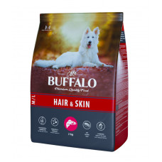 MR.BUFFALO Hair & Skin для собак средних и крупных пород с лососем 2 кг