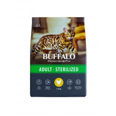 Mr.Buffalo STERILIZED 1,8 кг  для стерилизованных кошек с Курицей