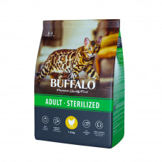 Mr.Buffalo STERILIZED 0,4 кг  для стерилизованных кошек с Курицей