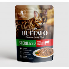 Mr.Buffalo Влажный корм для стерилизованных кошек Говядина в соусе