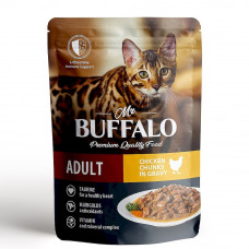 Mr.Buffalo Влажный корм для взрослых кошек Цыпленок в соусе