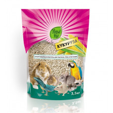 Наполнитель для туалета ЗВЕРЬЕ МОЕ кукурузный для грызунов, птиц и рептилий 3.5 кг