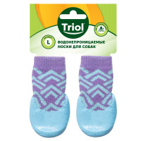 Носки для собак с водостойким покрытием Орнамент, размер L