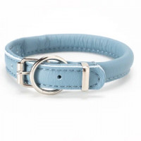 Ошейник экокож. XS(21-29см) Candy круглый голубой(Аркон)