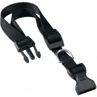 ошейник евро синтетический 15мм, обхват 25см-35см тм дарэлл (цвет чёрный)