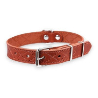 Ошейник кож. 25 Новара коньячн. (Аркон)