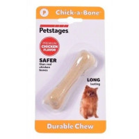 Petstages игрушка для собак Chick-A-Bone косточка с ароматом курицы 8 см очень маленькая