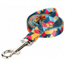 Поводок Dog&Vogue Shape капроновый цветной 2,0 см / 125 см