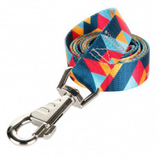 Поводок Dog&Vogue Shape капроновый цветной 2,5 см / 125 см