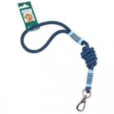 Поводок капрон синий 10 мм*120 см DogsVogue Rope (Аркон)