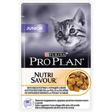 Pro Plan Junior с курицей в желе 85 г пауч , Проплан для котят (консервы, паучи)