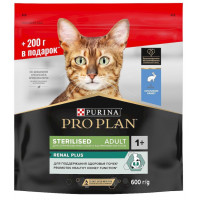 PURINA Pro Plan Sterilised Renal Plus для стерилизованных кошек с кроликом 600 г