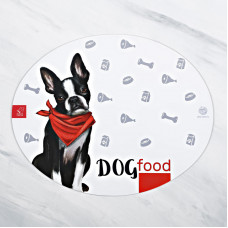 Пушистое счастье Коврик под миску Dog Food 35*28см