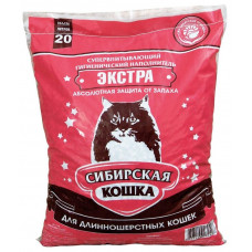 Наполнитель Сибирская кошка 20л, ЭКСТРА/длиннош., впитывающий