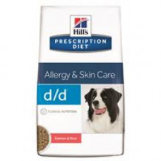 Hill’s Prescription Diet D/D Food Sensitivities 2кг для взрослых собак при аллергиях на корм с лососем