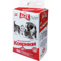 впитывающие коврики dr.alex, 15 шт., 60*90 см