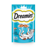 Dreamies лакомые подушечки с Лососем 140 гр