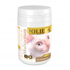 POLIDEX 80 Multivitum (Мультивитум) для кошек 1 таб./4 кг