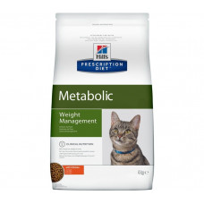 Hill's Prescription Diet Metabolic Weight Management Chicken 4кг для улучшения метаболизма (коррекции веса) у кошек с курицей