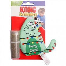 KONG Holiday игрушка для кошек Pul-A-Partz M Кот-подарок, 14 см