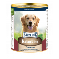 Happy dog банка с телятиной сердцем печенью и рубцом 970 г