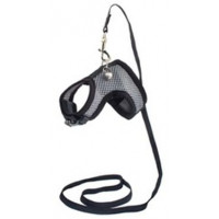 Шлейка-поводок  ДАРЭЛЛ  Аэро №6 для крыс и морских свинок 3d-сетка 27-32 см