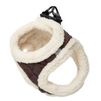 Шлейка-жилетка мягкая коричневая М, обхват груди 440-480мм, серия ВЕ TRENDY, Triol