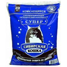 Сибирская Кошка Супер 20 кг Комкующийся наполнитель