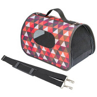 Сумка-переноска жест.^Променад^№1 36,5*22*22см с карман, цвет в ассорт, Кот Лукас