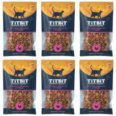 TiTBiT Хрустящее лакомство с курицей для кошек 60 г