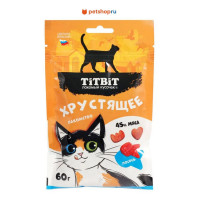 TiTBiT Хрустящее лакомство с лососем для кошек