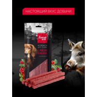 Титбит Колбаса Дикий Зов для собак с мясом кабана и клюквой 85 г
