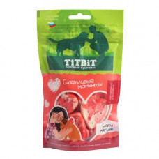 TiTBiT Снеки мягкие Счастливые моменты для собак всех пород с телятиной и клюквой